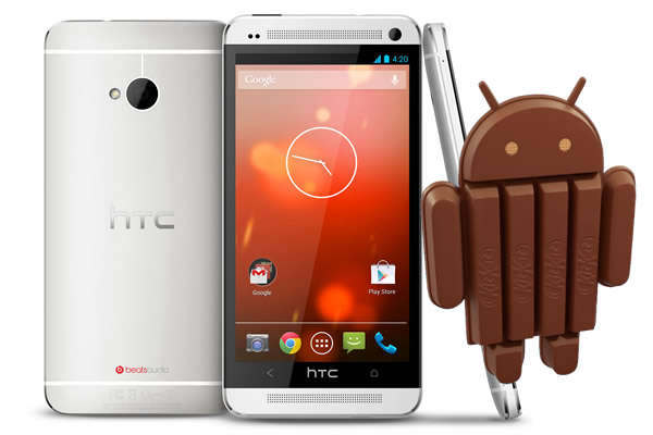 HTC One Google Play with android kitkat