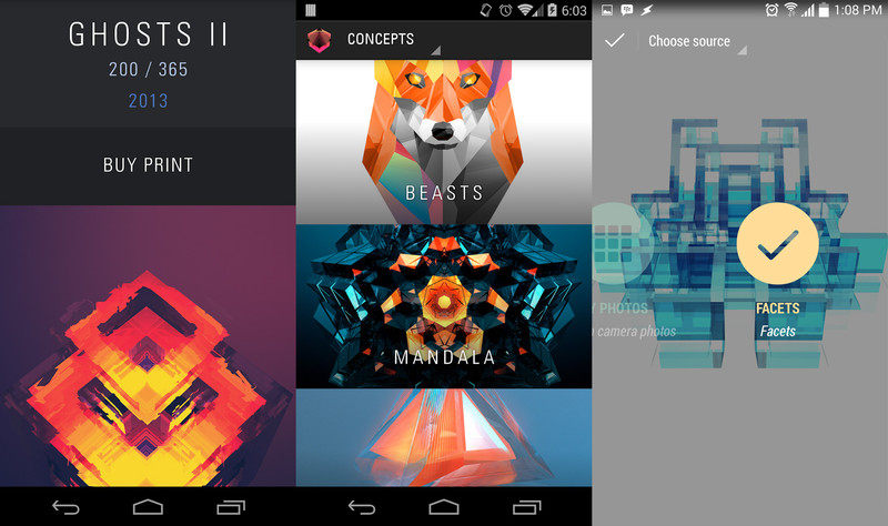 facets for android now available